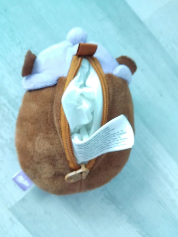 Petite tête peluche Ours milka,  neuf - photo numéro 3