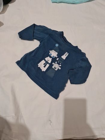 Tee shirt manches longues obaibi 3 moiis