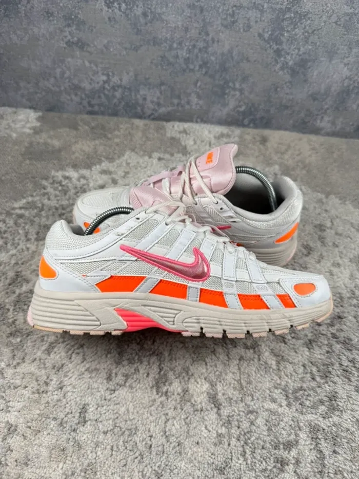 Nike P-6000 Running Digital Pink - White & Orange & Pink - photo numéro 6