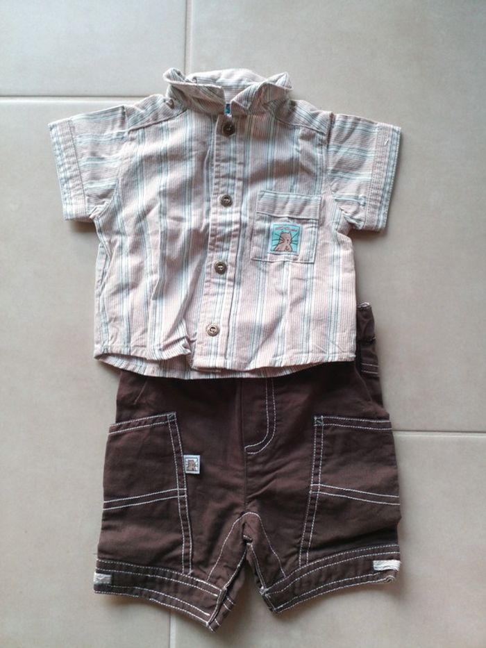 Ensemble short chemisette