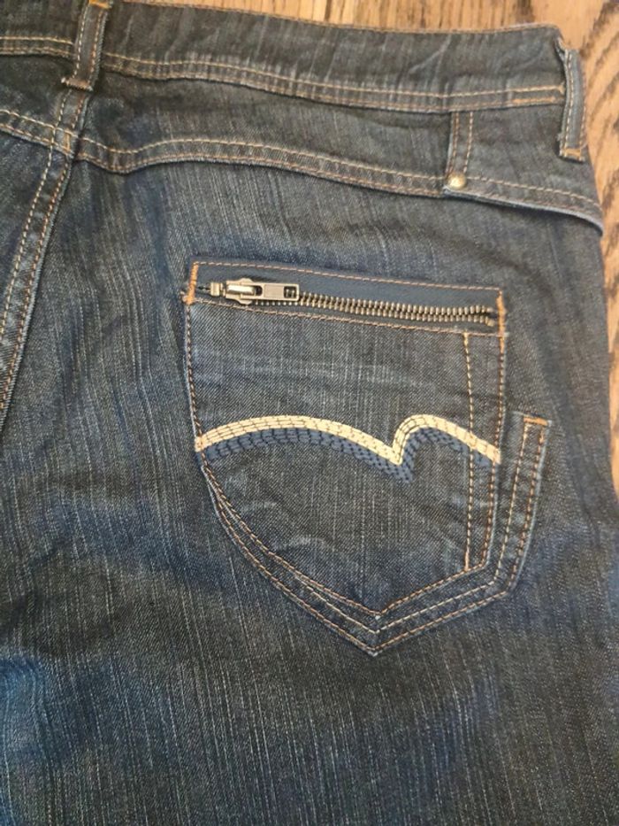 Jolie Jeans 7/8ème marine Pinkie fr 42 eu 40 - photo numéro 15