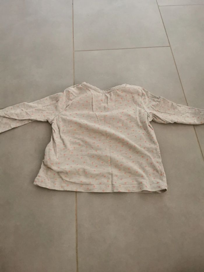 Tee-shirt manche longue 86cm intextenso - photo numéro 3