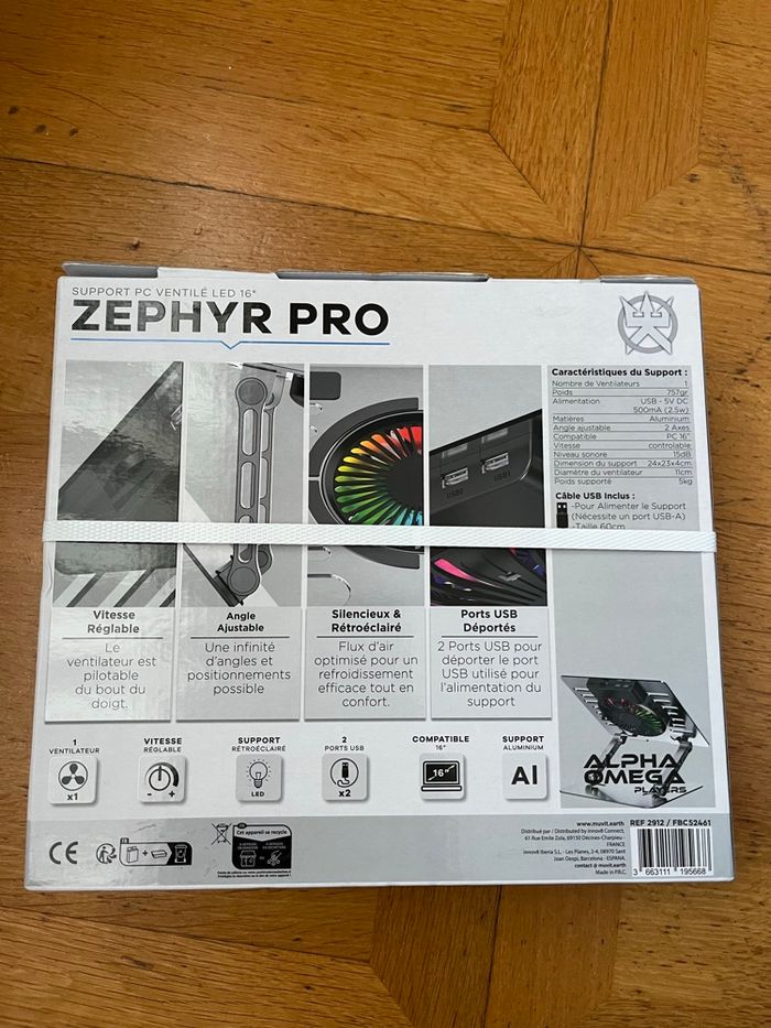Support PC ventilé Zephyr Pro 16” - photo numéro 9