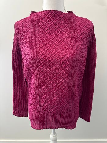 Blouse froissée rose fuchsia 123 Y2K T38 M
