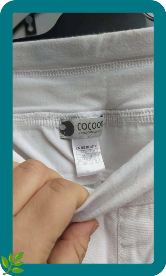 Pantacourt de grossesse blanc Cocoon taille 44 - photo numéro 2