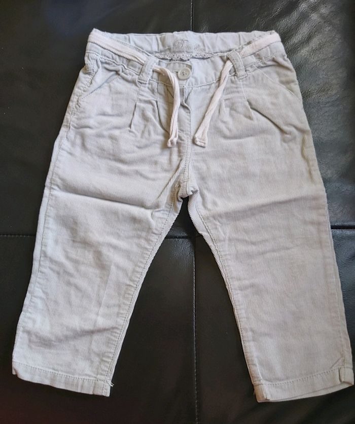 Ensemble chemisier manches longues et pantalon fille 12 mois en très bon état (78) - photo numéro 2