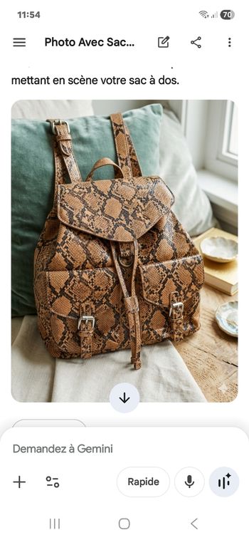 Sac à main porté dos