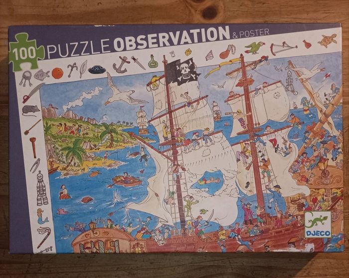 Puzzle 100 pièces Djeco Pirates
