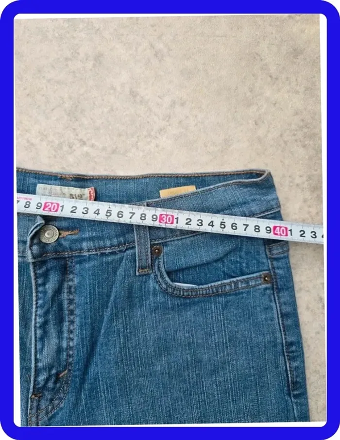 Jean Levi's 512 W30|FR40 coupe droite bleu Femme-Women pan068b - photo numéro 4