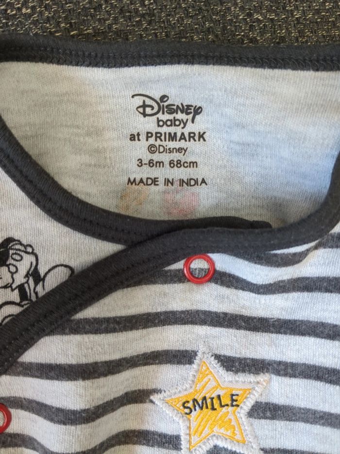 Pyjama une pièce bébé Mickey Disney 6 mois - photo numéro 5