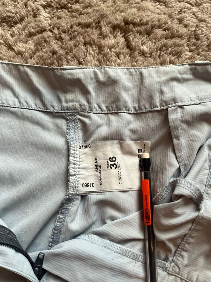Pantacourt technique SNC / 36 / Bleu clair / Très bon état - photo numéro 2