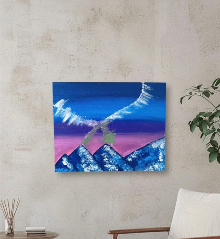 Toile décorative / décoration intérieure - paysage montagnes - photo numéro 2