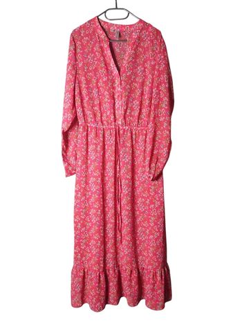 Robe longue imprimée fleurie taille 44