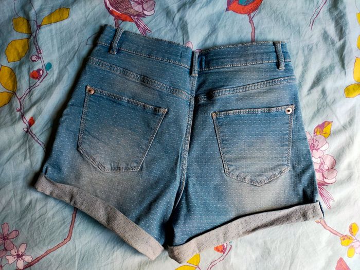Short en jean petits points camaïeu - photo numéro 2