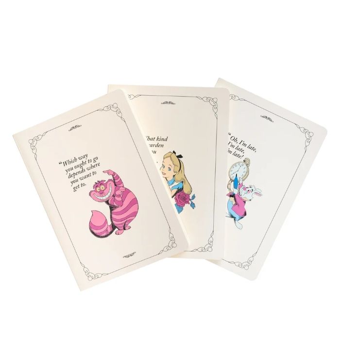 Alice aux pays des Merveilles Pack de 3 Notebook - photo numéro 2
