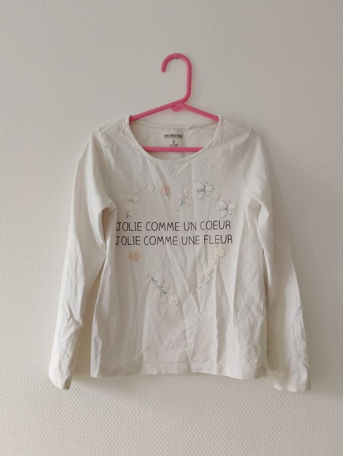 T-shirt blanc orchestra 8 ans - photo numéro 2