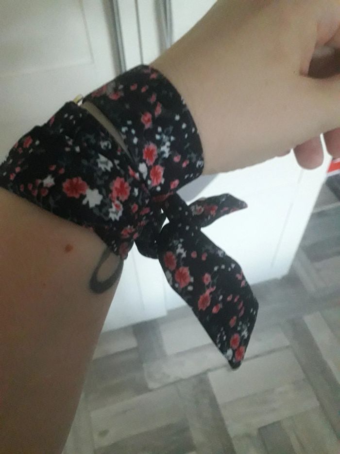 Bracelet tissu à nouer - photo numéro 2