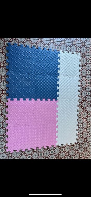 Lot 12 dalles tapis bébé enfant parc