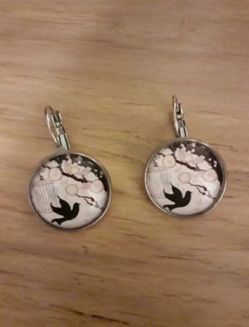 Boucles d'oreilles cabochon