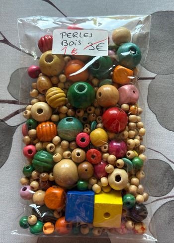 Lots de perles bois
