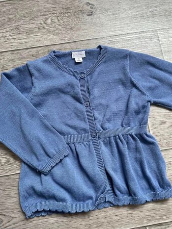 Gilet bleu Pat et Ripaton 18 mois Impeccable