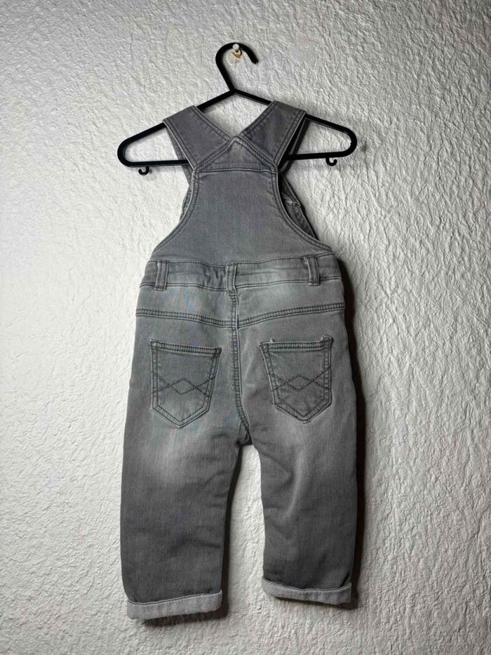 Salopette en jean gris stretch - TAO - 9 mois (71cm) - photo numéro 2