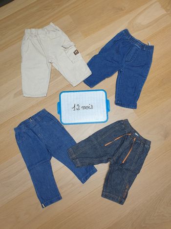 Lot pantalons 12 mois