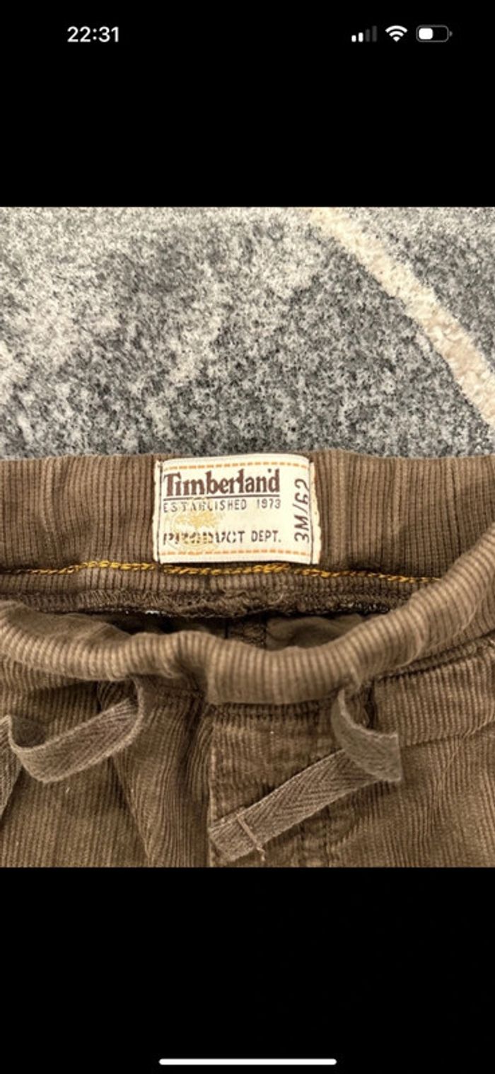 Pantalon bébé garçon 3 mois timberland neuf sans étiquette - photo numéro 2