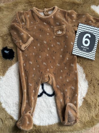 Pyjama marron sapins KIABI t.6m