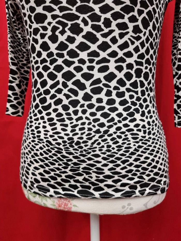 Maison 123 haut blanc noir * taille 34/36 * - photo numéro 5