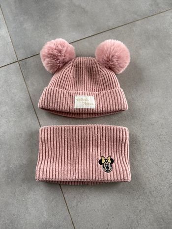 Ensemble bonnet et tour de cou Minnie Disney 2/3 ans