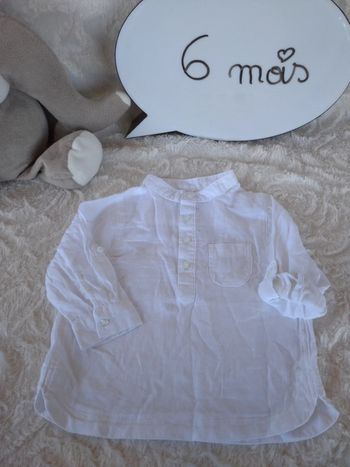 Chemise légère manches longues Garçon 6 mois Kiabi