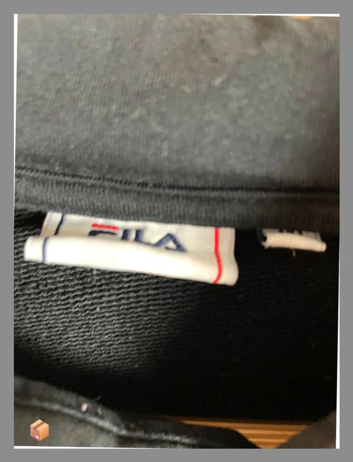👕 Sweat-shirt Fila homme – Taille M – Noir – Broderies manches - photo numéro 5