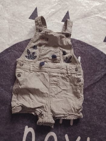 Salopette short chameau