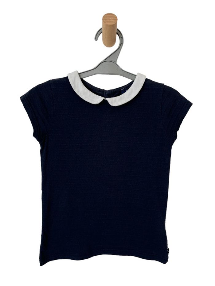 T-shirt manches courtes à col claudine - Okaïdi 6 ans