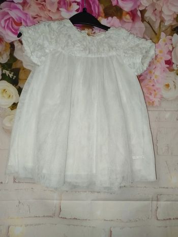 Robe blanche 18mois
