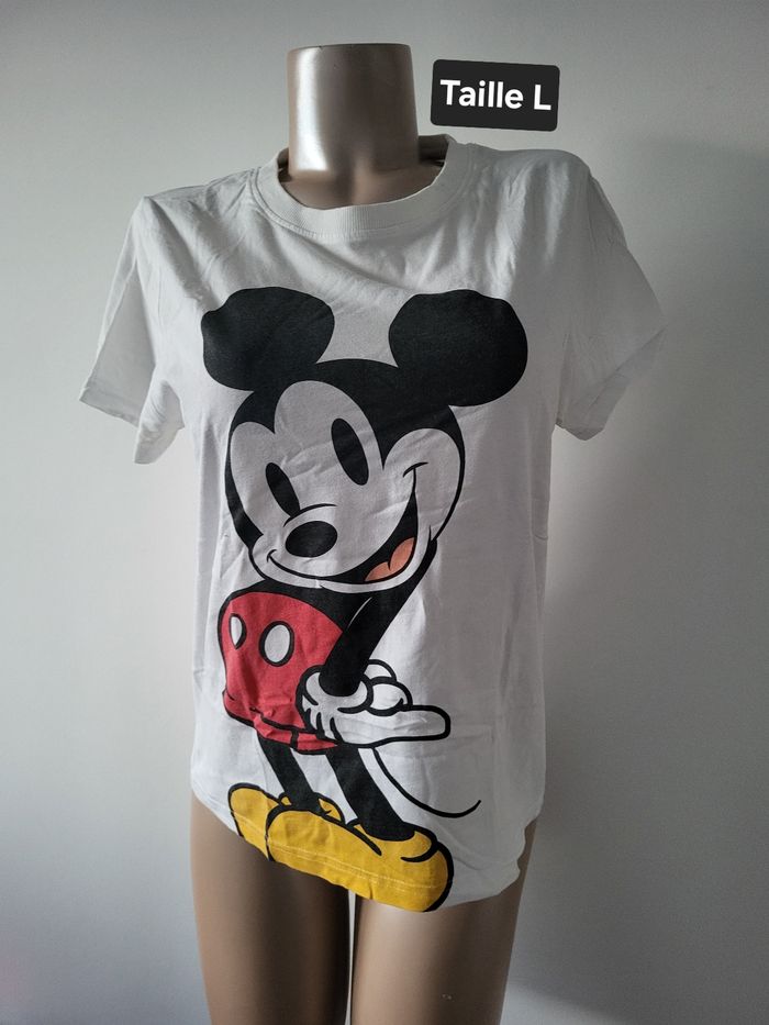 T shirt blanc Mickey