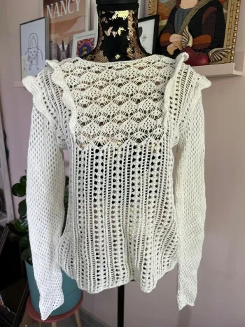 Pull brodé manches longues Promod