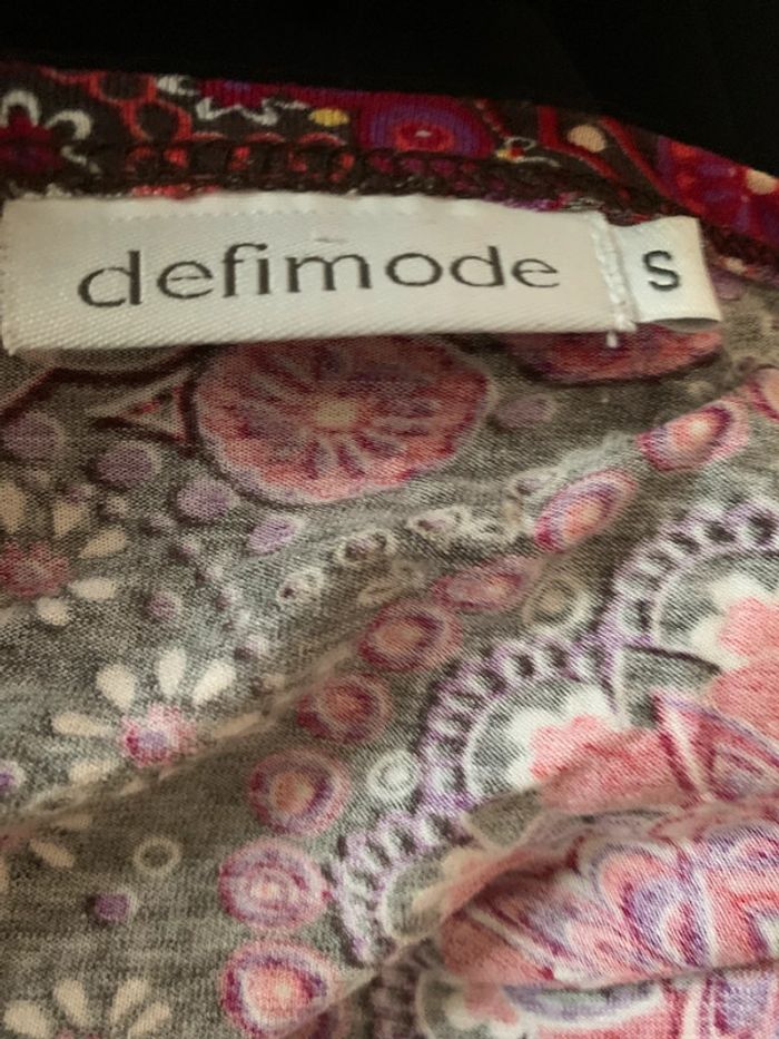Blouse Defimode taille 36 fleurie manches 3/4 - photo numéro 13