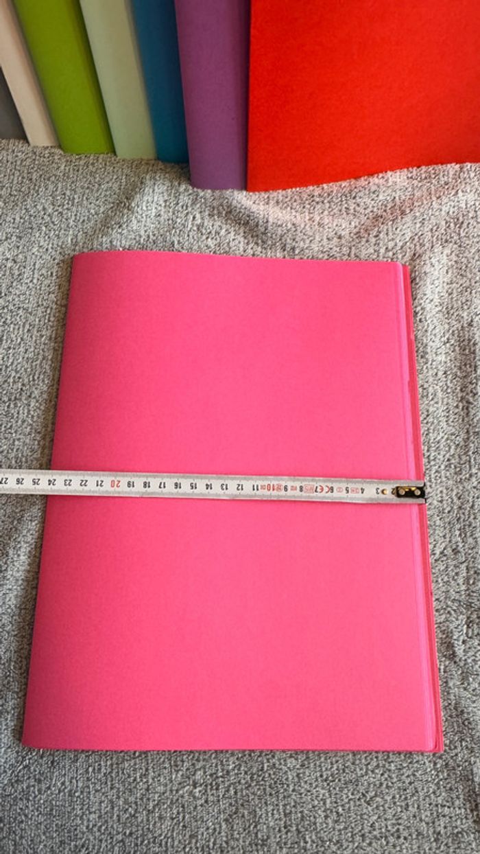 Ensemble de 12 chemises rigides rose - photo numéro 2