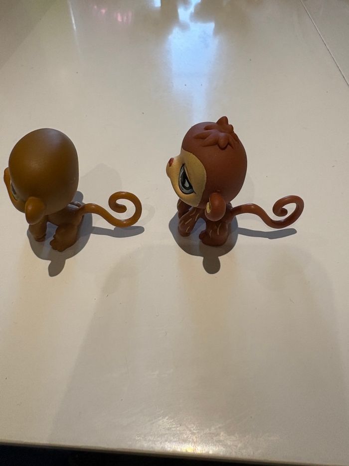 Lot de 2 figurines Pet Shop singes - photo numéro 2