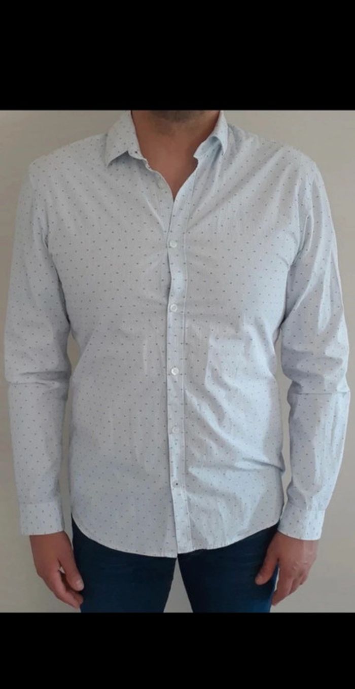 Chemise bleu avec motifs Jules taille L