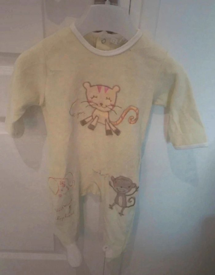 Pyjama velours bébé garçon kitchoun taille 6 mois