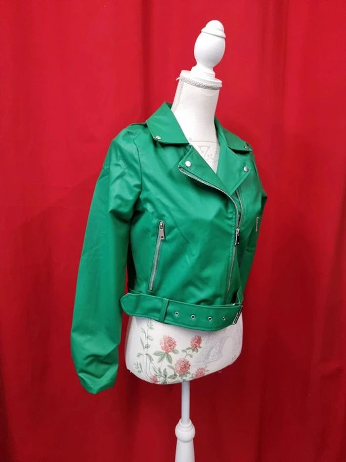 Delvinss veste perfecto vert * taille L * - photo numéro 5