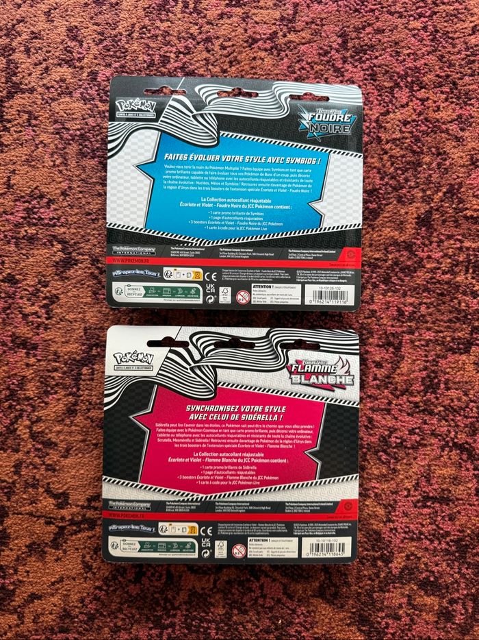 Artset Tripack Pokémon EV10.5 : Foudre Noire et Flamme Blanche - FR - photo numéro 3
