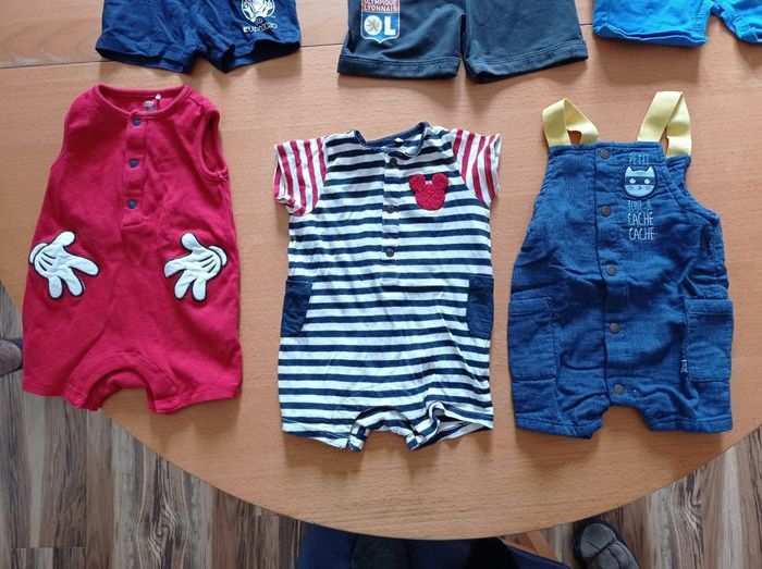 Lot shorts, combinaison été garçon 6 mois - photo numéro 2