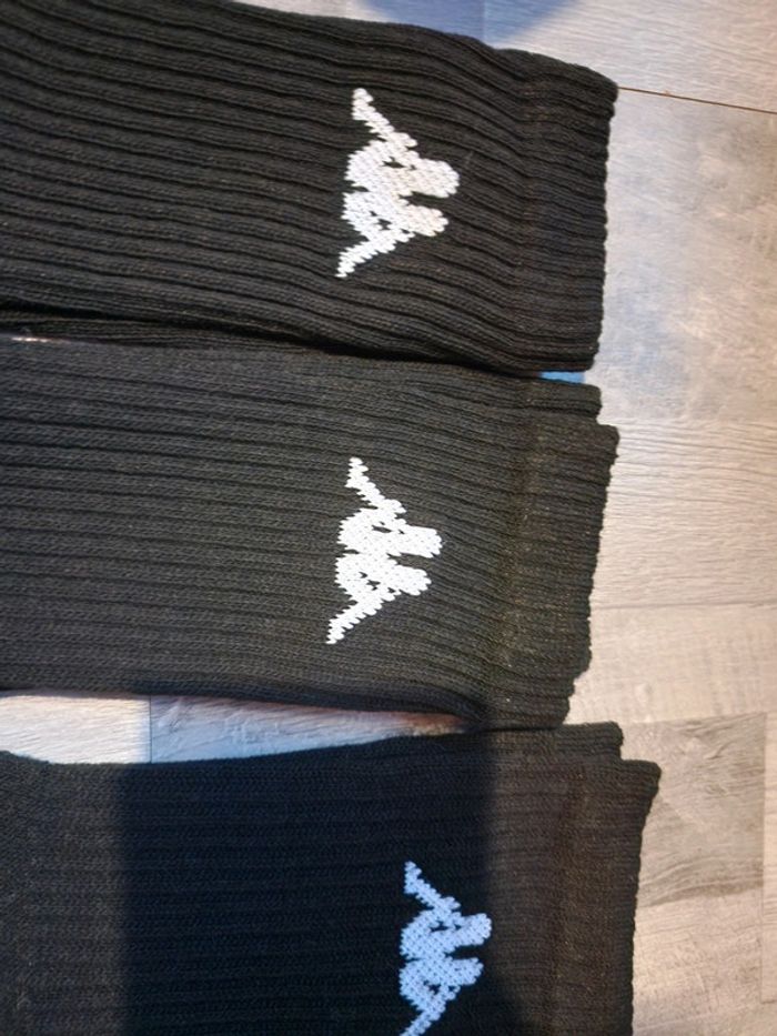 Lot 3 paires de chaussettes kappa noires - photo numéro 2