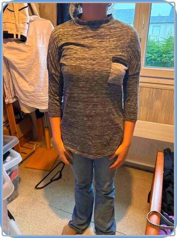 Blouse  manche  3/4  taille  42