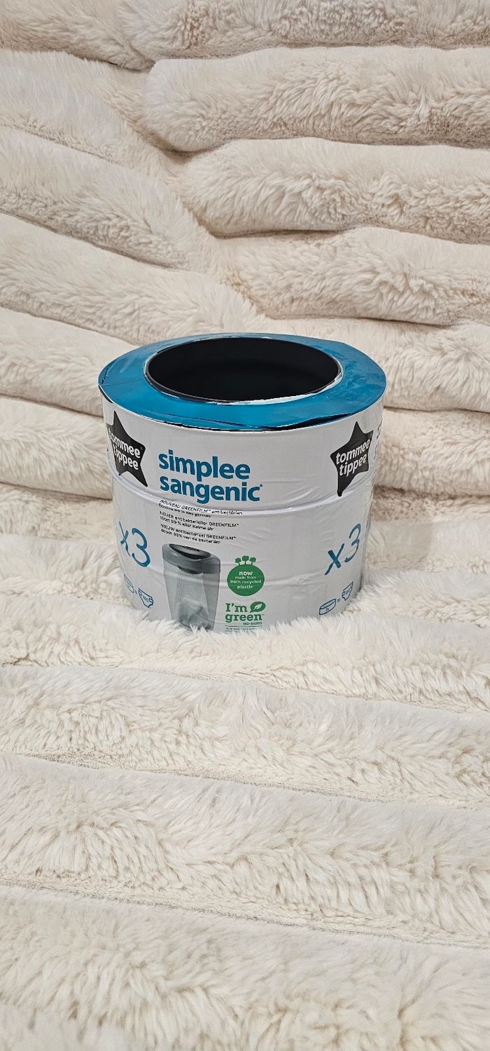 Lot de 3 recharges originales Simplee Sangenic Tommee Tippee neufs