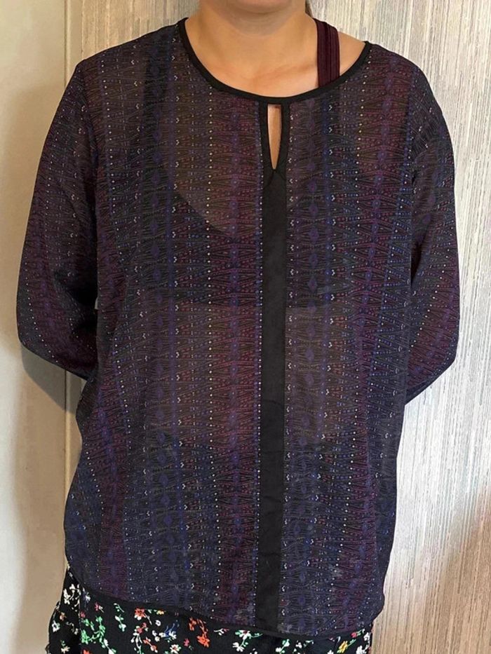 Blouse manche longue transparente taille 44 marque bare • - photo numéro 2